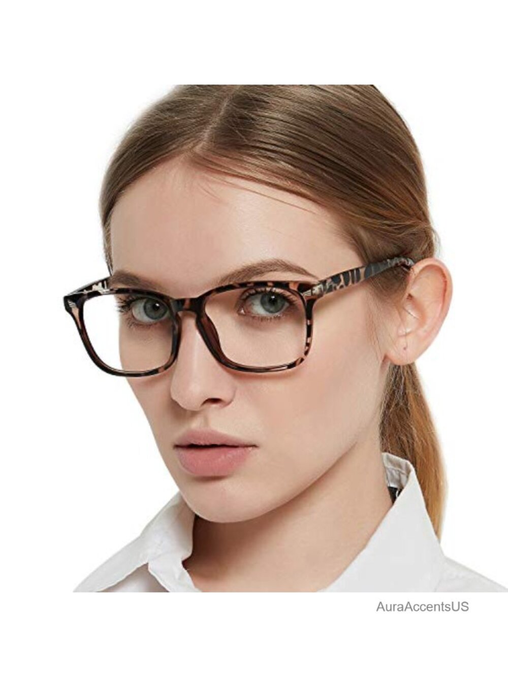 Square Blue Light Blocking Reading Glasses Women Computer Readers